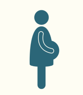 Icône d'une femme enceinte