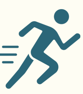 Silhouette d'une personne sportive